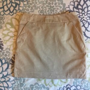 Tan pencil skirt